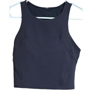 Lululemon Black Wunder Train Racerback Tank Size 4 Everlux B/C Cups Bra